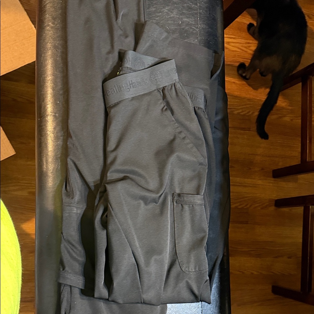 2 pair of Healing Hands black scrub Pants